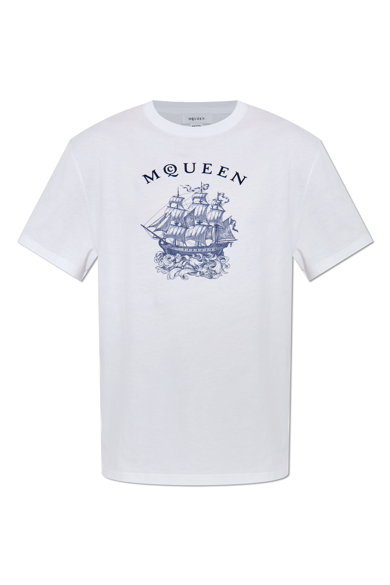 Tシャツ・カットソー ALEXANDER MCQUEEN Men T-shirt White 828434QTADE White T-shirt with print Alexander McQueen - Vitkac Canada